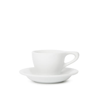 Lino Espresso Cup & Saucer, White