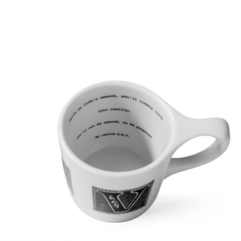 notNeutral x Edward Gorey Lino Mug, "QRV Reality"