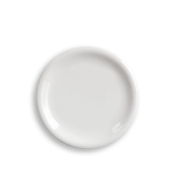 Lino Round Plate, White