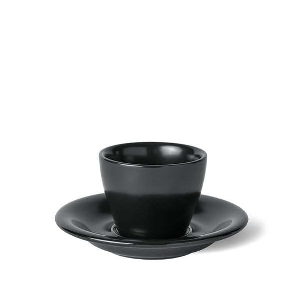 Meno Espresso Cup & Saucer, Matte Black – notNeutral
