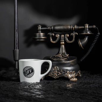 notNeutral x Edward Gorey Lino Mug, "QRV Catastrophe"