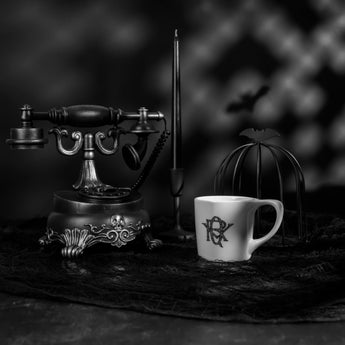 notNeutral x Edward Gorey Lino Mug, "QRV Humanity"