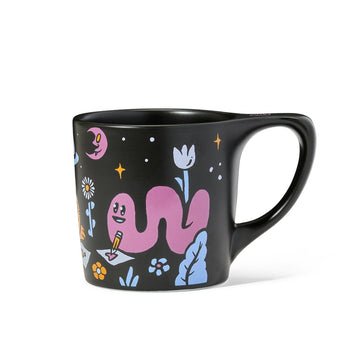 notNeutral x Todd Purse Lino Mug, Black, "Never Stop"