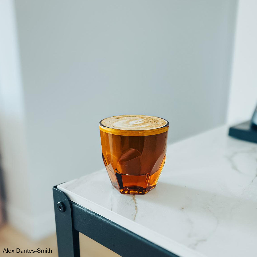 Vero Cortado Glass, Amber