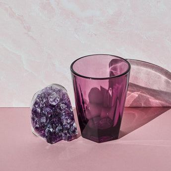 Vero Latte Glass, Amethyst