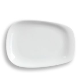 Lino Large Pulled Plate, White