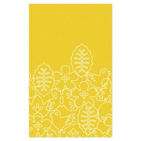 Season Area Rug - Canary Yellow/White